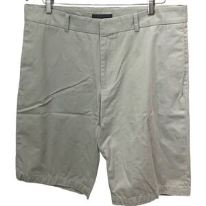 Theory Mens Ivory Chino Shorts Size 36 Stretch Cotton